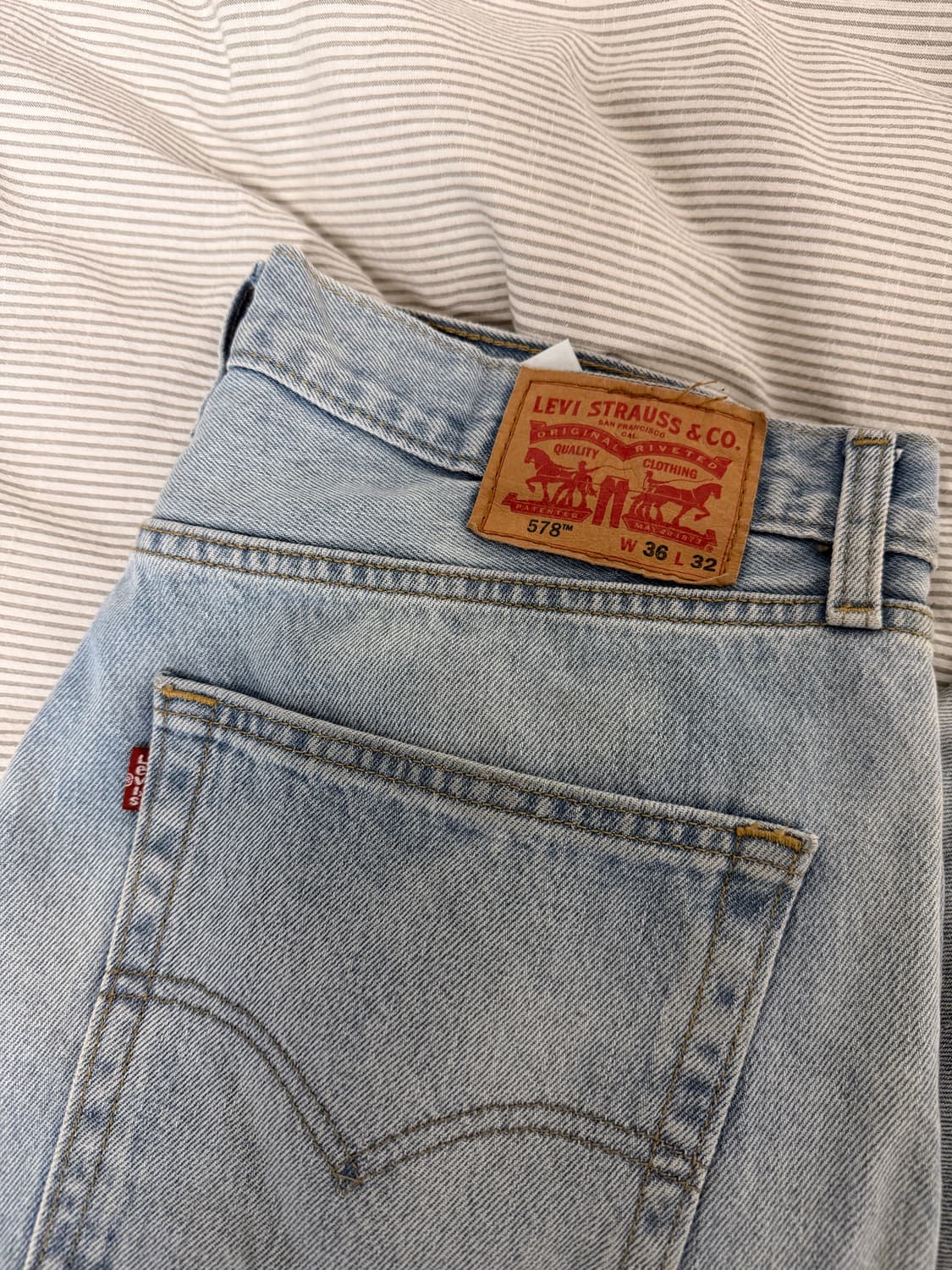 리바이스 578 배기진 연청 36szie 상품이미지2