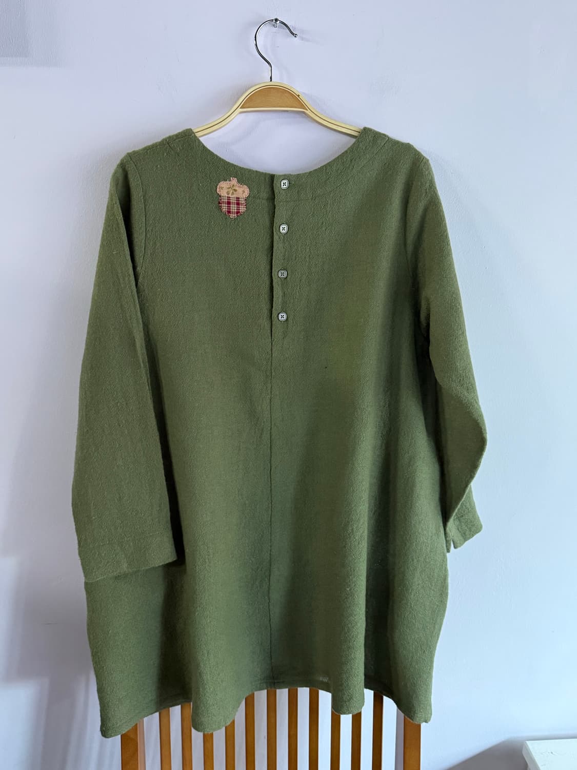 미지 수제패치 울 블라우스 상품이미지9