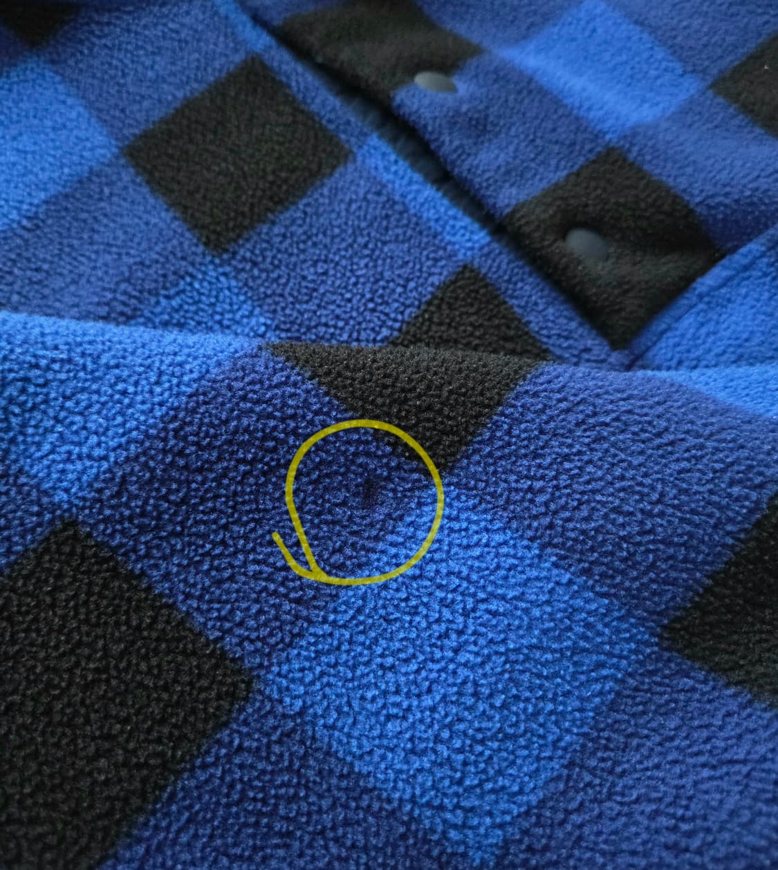(L)파타고니아 블루 플레이드 패턴 신칠라 플리스 상품이미지5