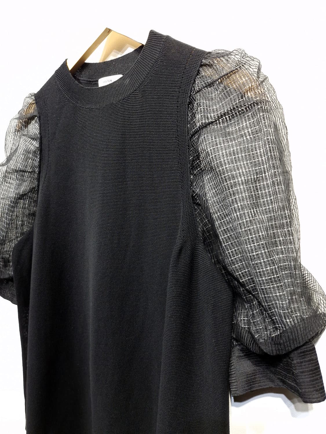 한섬시스템(SYSTEM) 벌룬 소매 니트 탑 상품이미지4