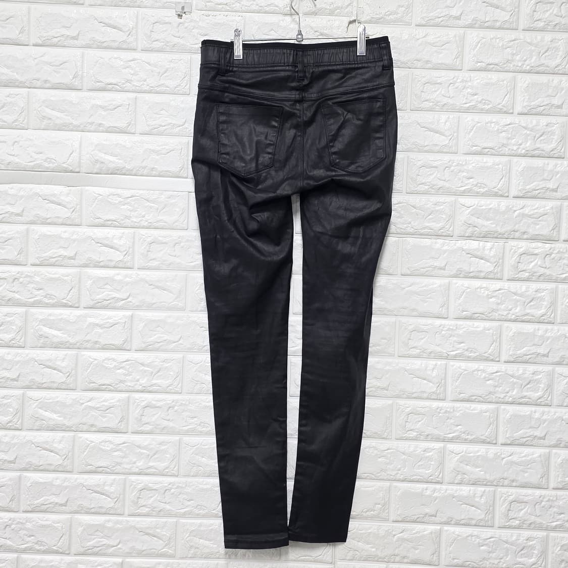 아크네 스튜디오 ACNE STUDIOS 블랙 레더 팬츠 26인치 상품이미지4