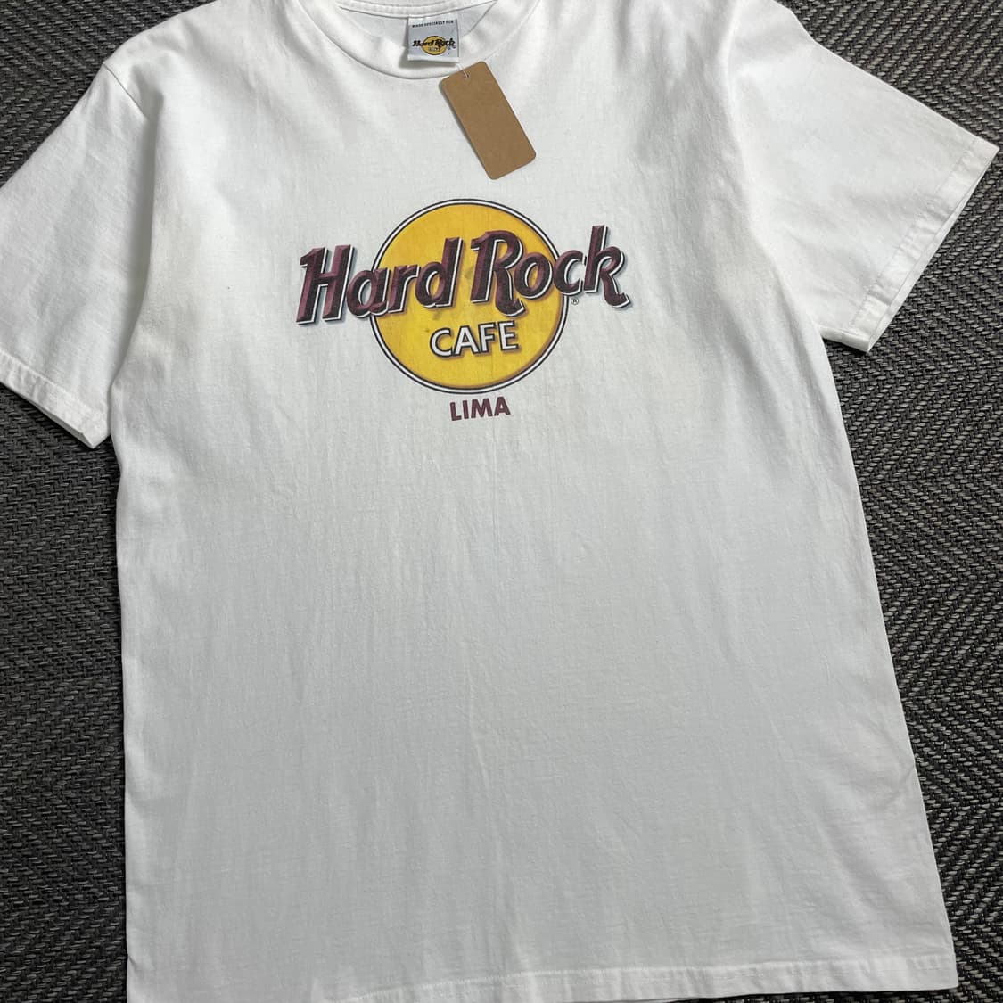00s 하드락카페 프린팅 화이트 반팔 티셔츠o 4389 상품이미지2