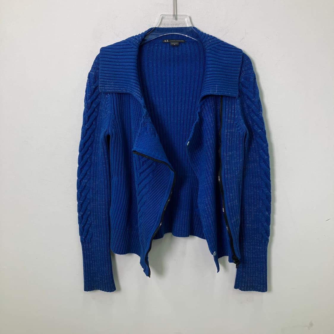 A|X 아르마니 익스체인지 블루 니트 집업 자켓 M 상품이미지3