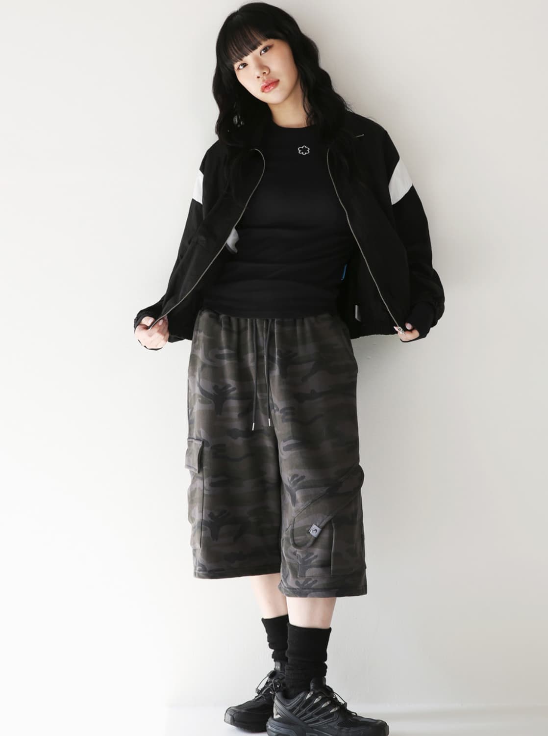 피스메이커 카모 버뮤다 스웻팬츠 상품이미지1