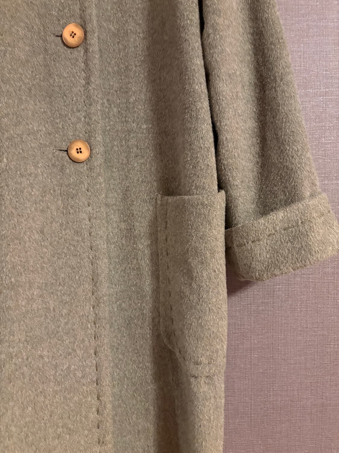 Cresendo More 올리브 롱 코트 상품이미지4