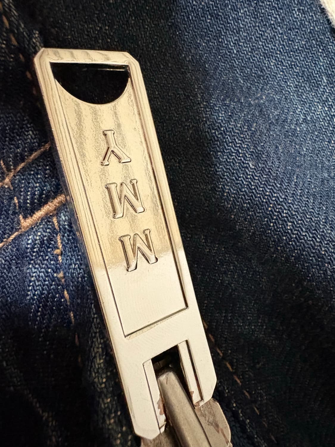 메종 미하라 야스히로 워시드 데님 팬츠 와이드 네이비 44사이즈 캐피탈 상품이미지4