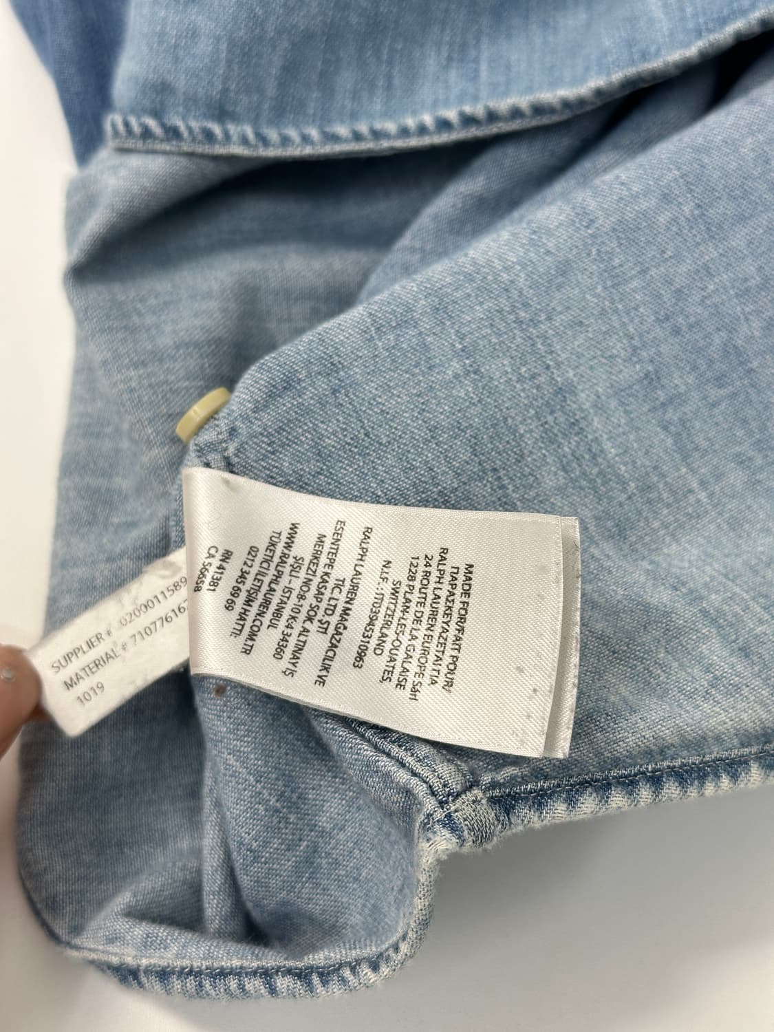 폴로 샴브레이 신형 셔츠  상품이미지4