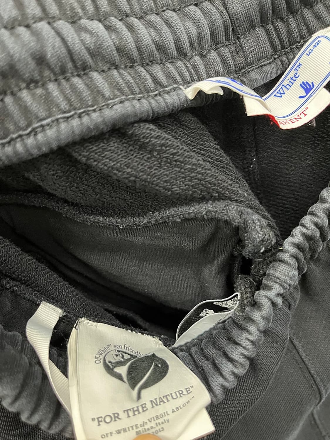 30) 오프화이트 블랙 스웻팬츠 상품이미지9