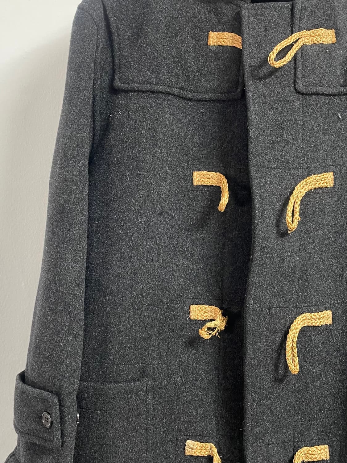 폴로 진스 다크그레이 더플 떡볶이 코트(on.349)    상품이미지4