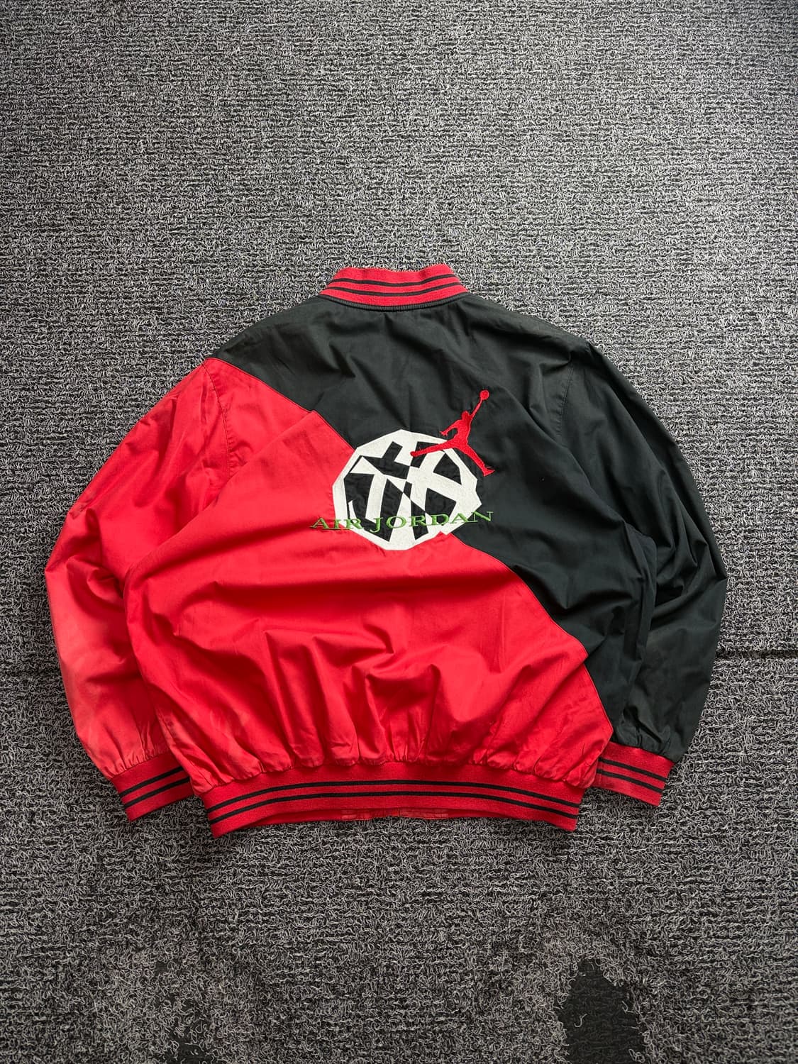 90s 나이키 에어조던 올드스쿨 빅로고 바시티 바람막이 3152 상품이미지5