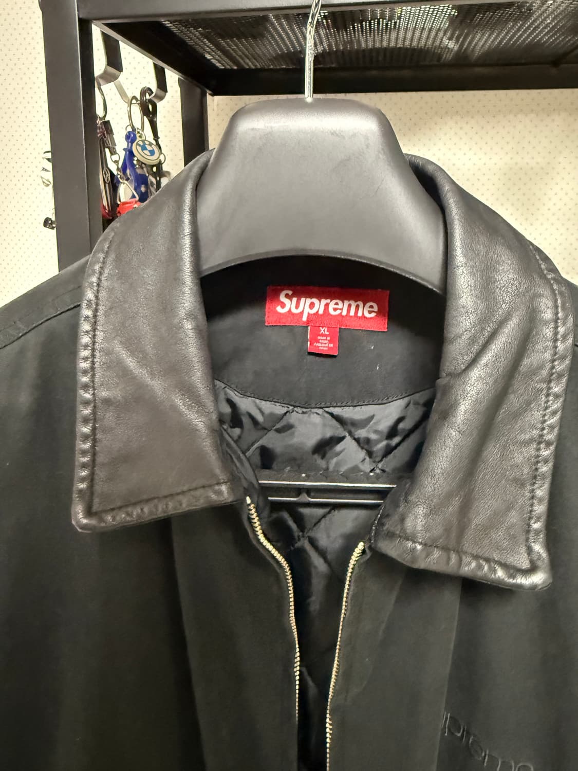 슈프림 레더 카라 유틸리티 24fw xl 상품이미지4