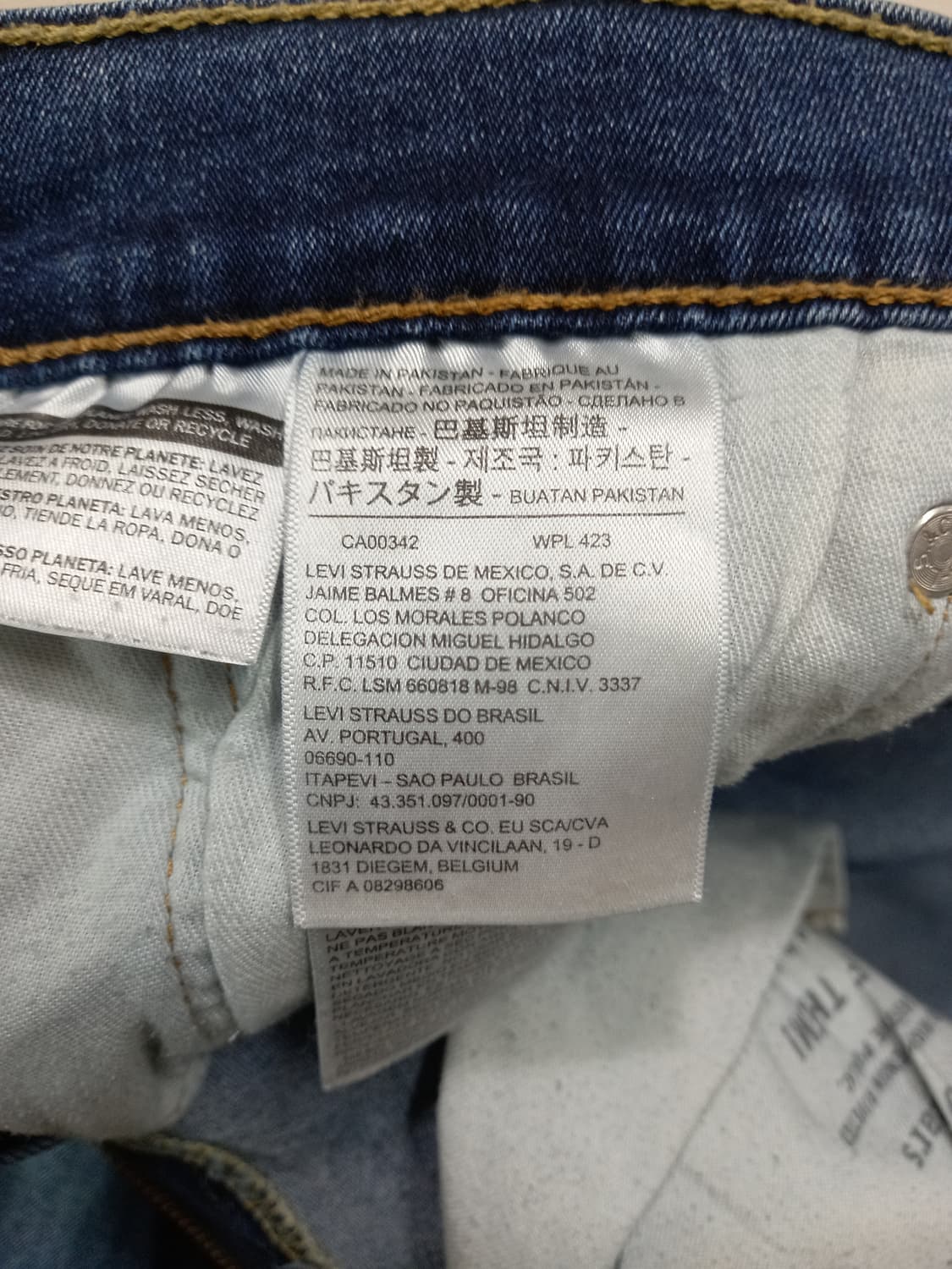 31 리바이스511 워싱 스판 슬림일자진 31-489 상품이미지8