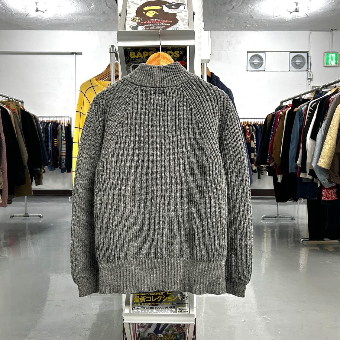 블루블루 재팬 울 하프집업 상품이미지4