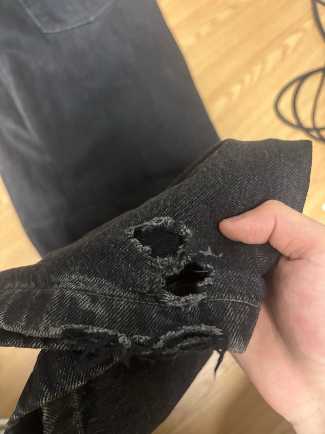 Acne studios 아크네스튜디오 1991 toj 루즈핏진 블랙 34 상품이미지9