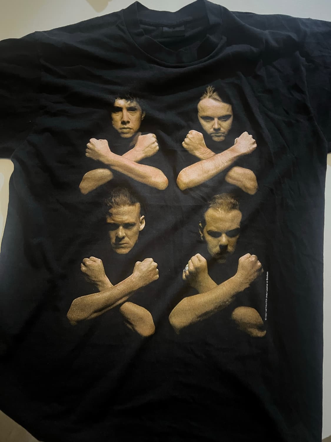 metallica vintage 1992 birth 싱글스티치 티셔츠 상품이미지2