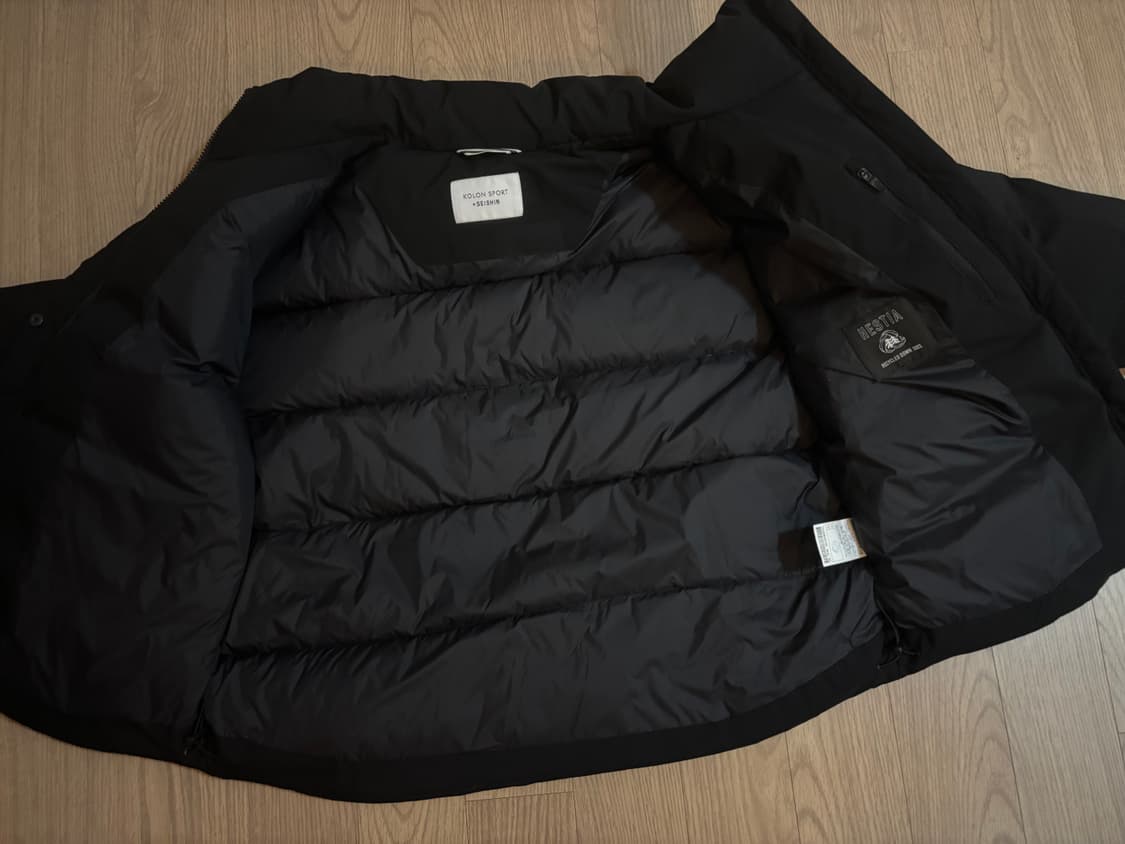 미착용 코오롱 세이신 구스다운 푸퍼패딩 여 95(90가능) 상품이미지5