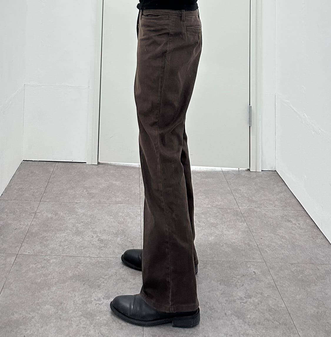 Flare Dark Brown Pants 상품이미지4