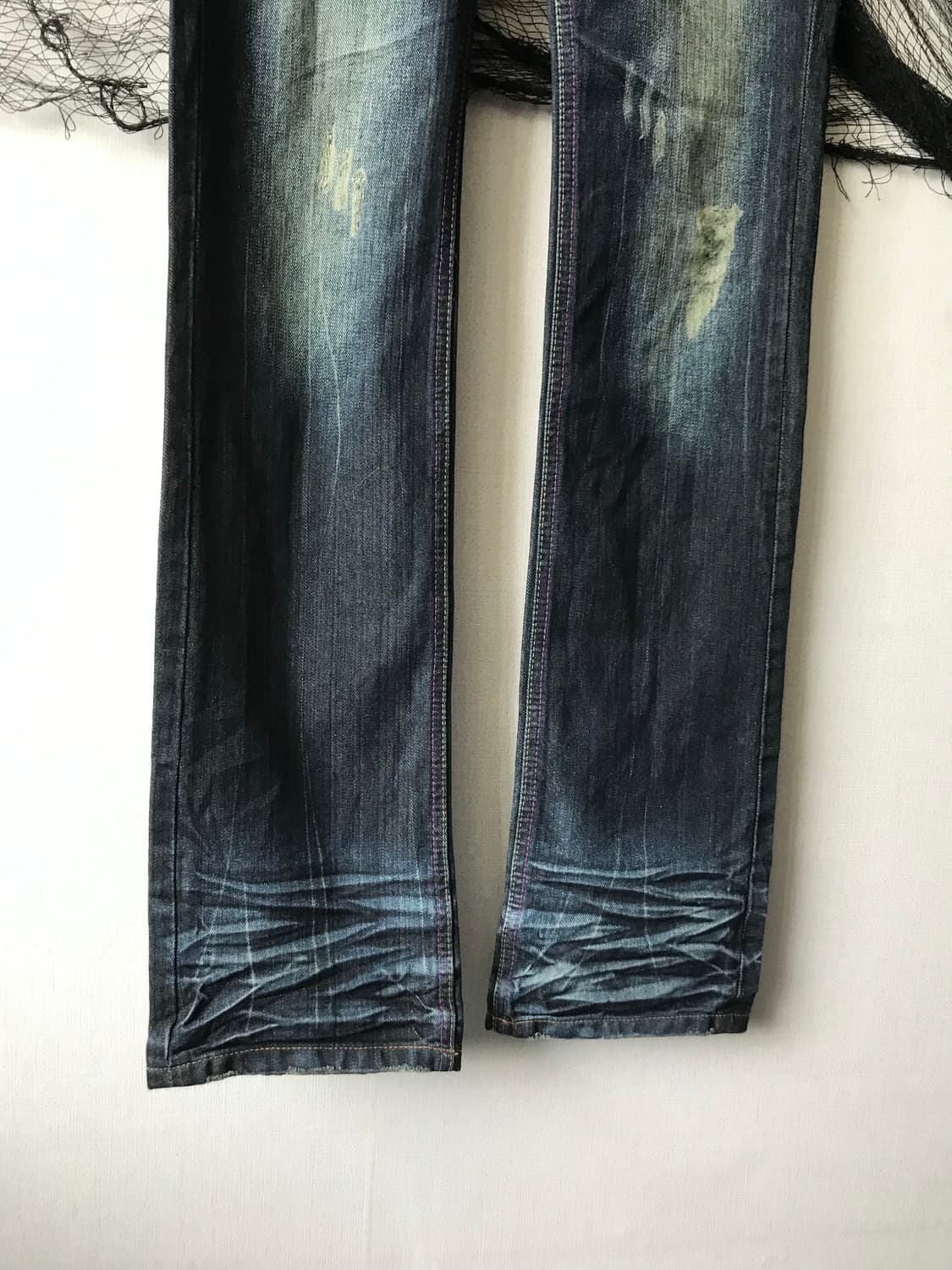 Web embriodery detailed jeans  상품이미지6