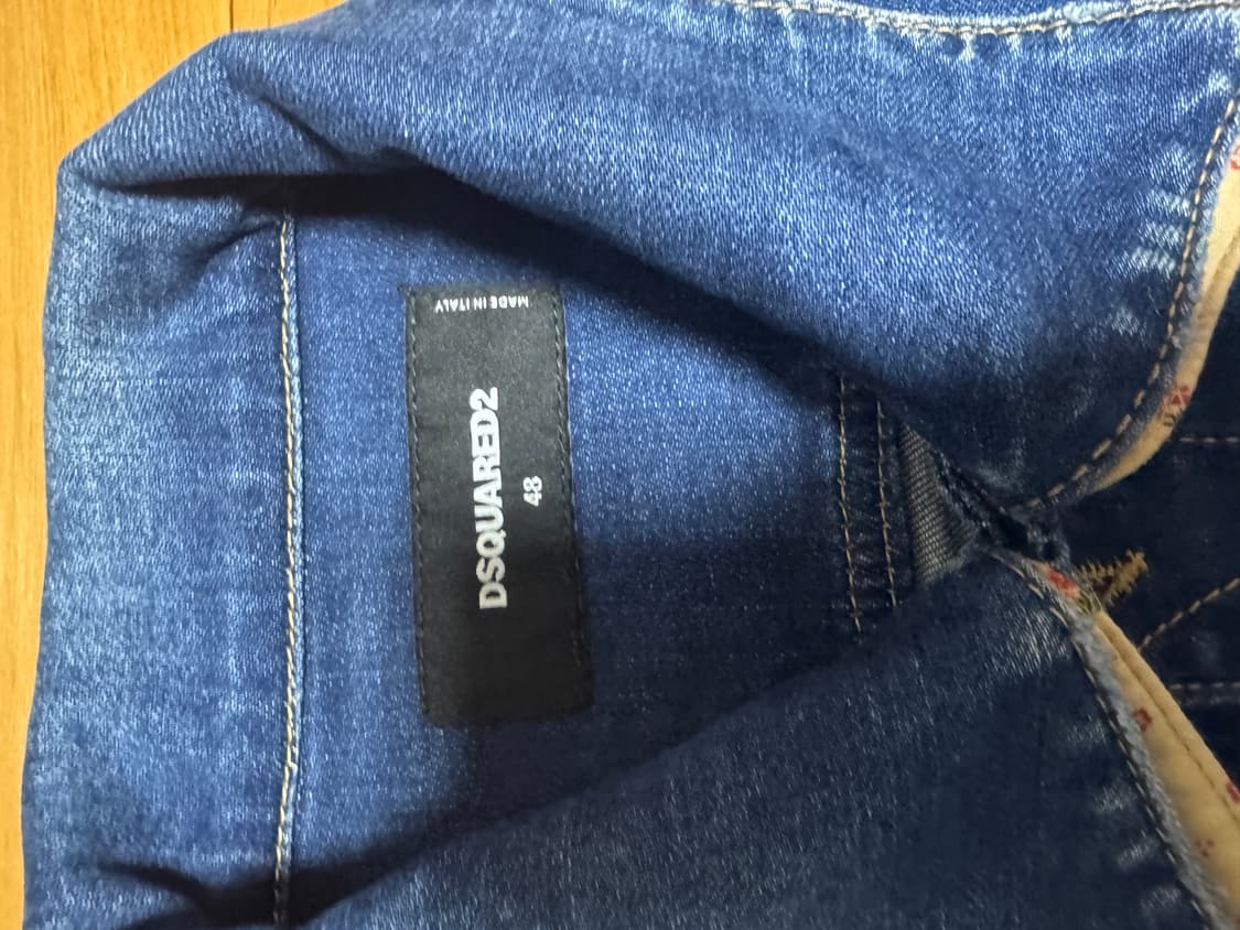 디스퀘어드 데님 플라워 자켓 48 거의새것 상품이미지4