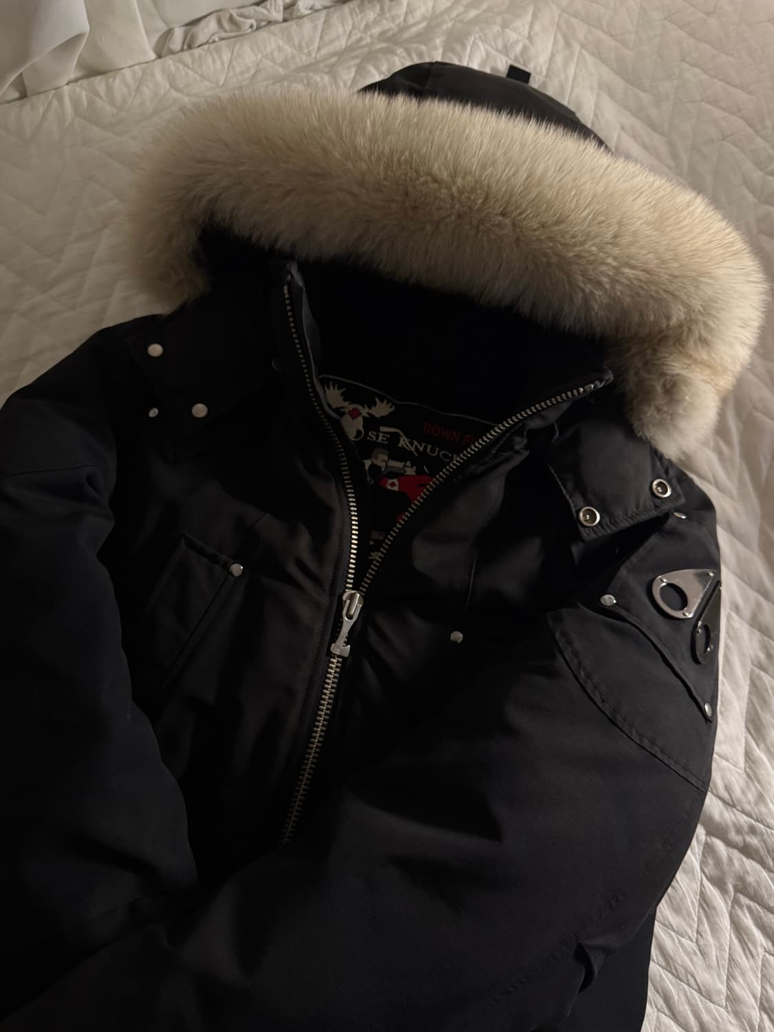 무스너클 발리스틱 봄버 패딩 화이트퍼 상품이미지2