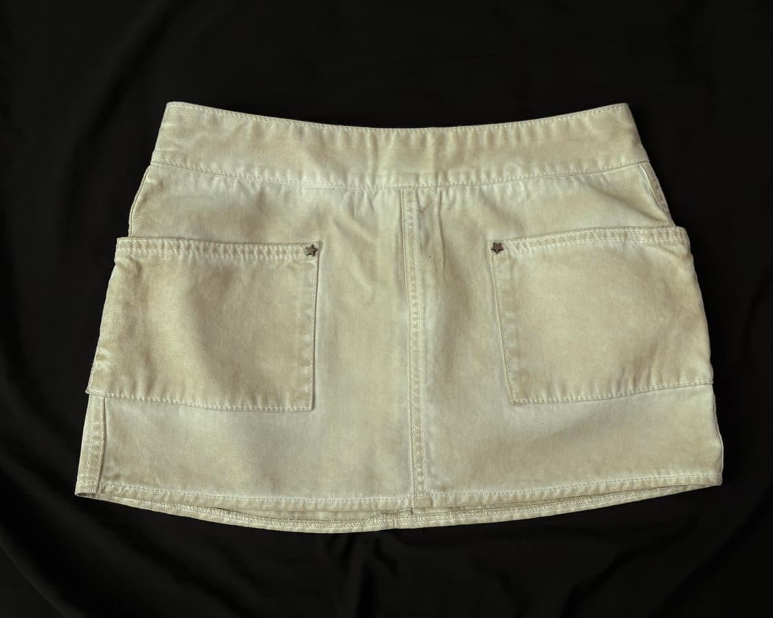 유희 코튼 포켓 미니스커트 베이지 상품이미지2