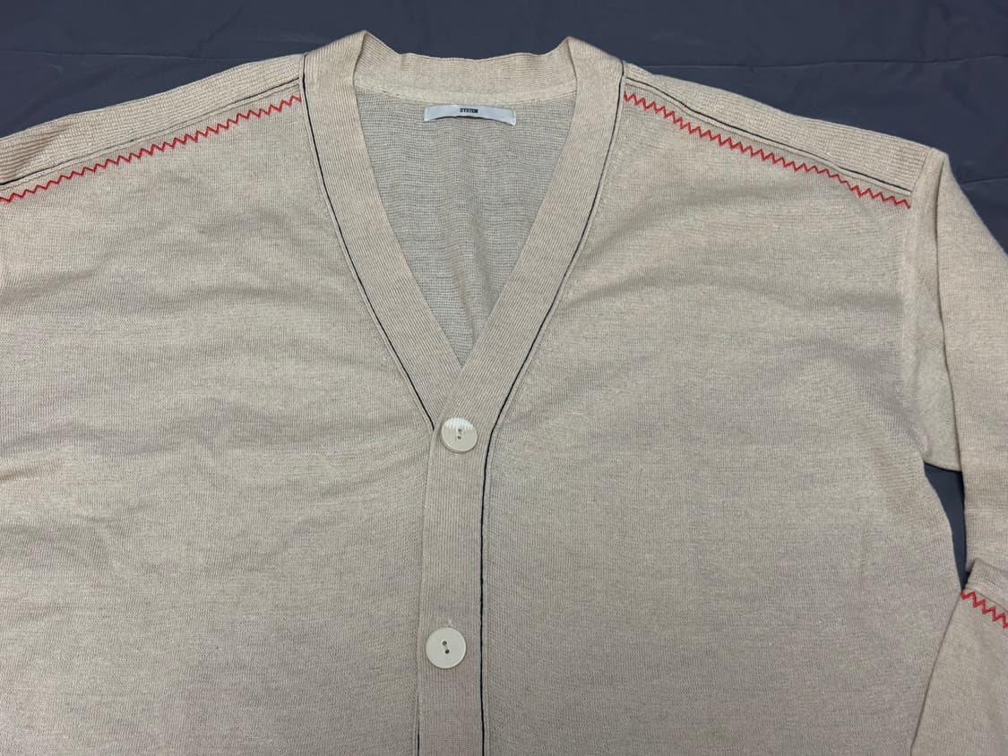 시스템옴므 오버핏 아이보리 가디건 상품이미지2