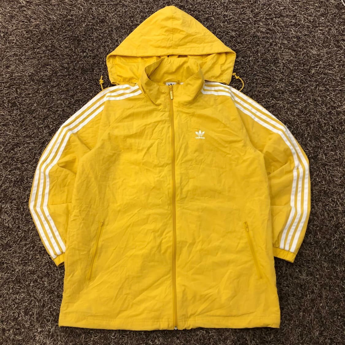 아디다스 파이어버드 옐로우 빅로고 바람막이 자켓 상품이미지1