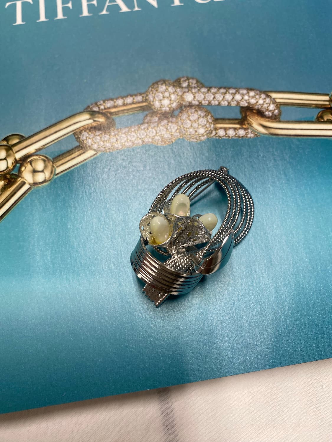 빈티지 실버톤 브로치 상품이미지5