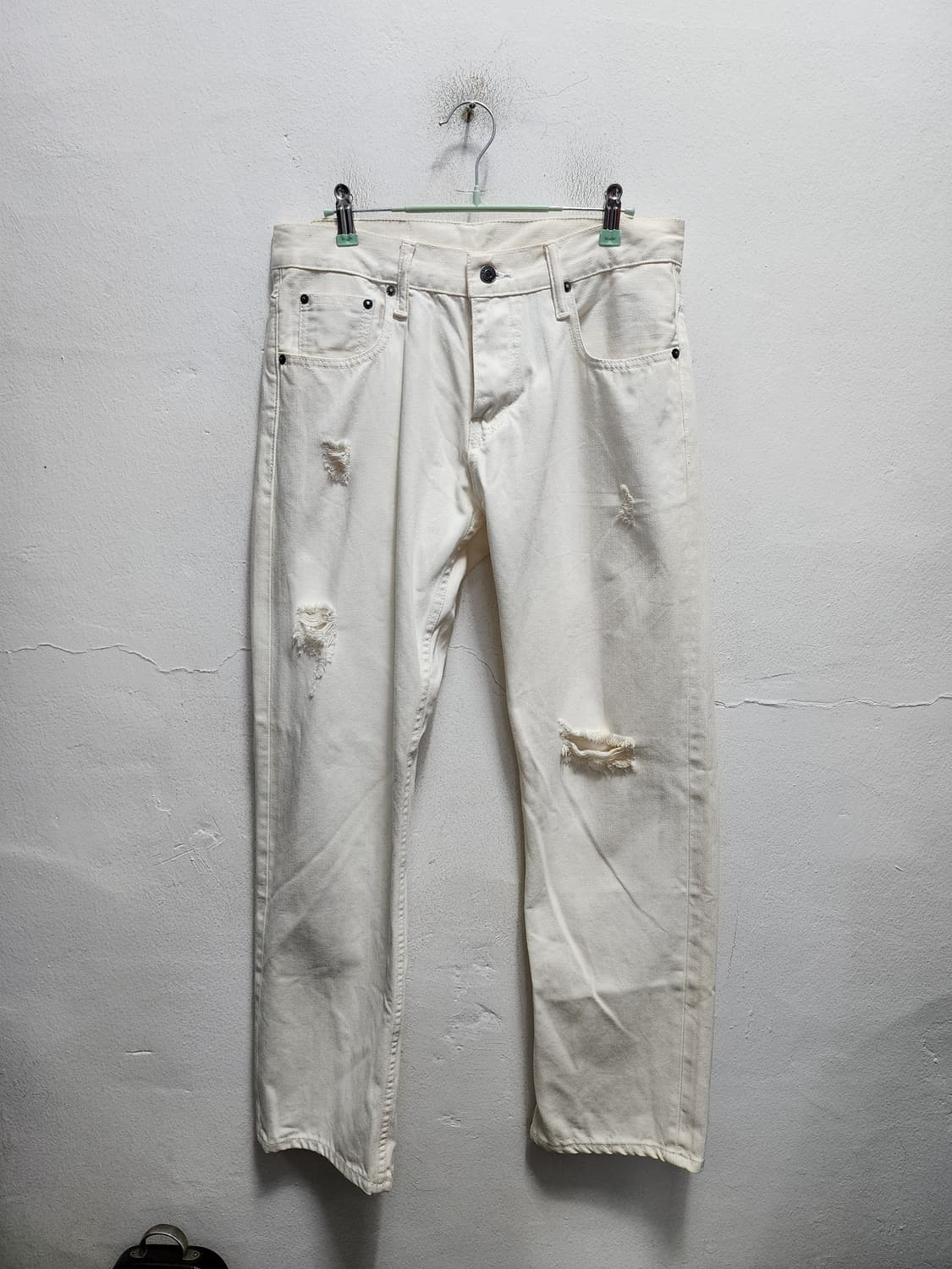 리바이스 514 화이트 데님 팬츠 상품이미지2