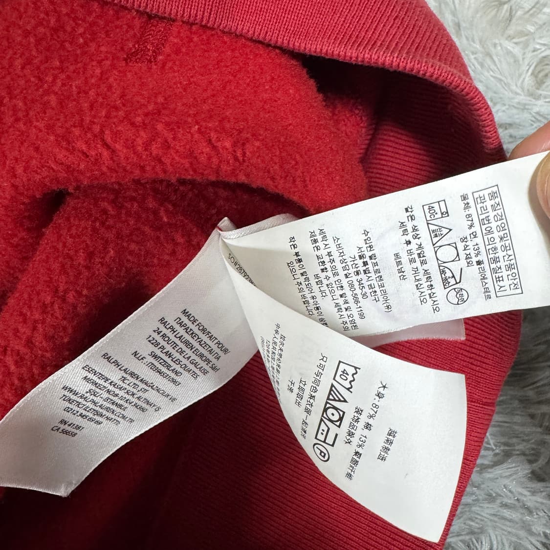 폴로 기모후드티 L사이즈  상품이미지6