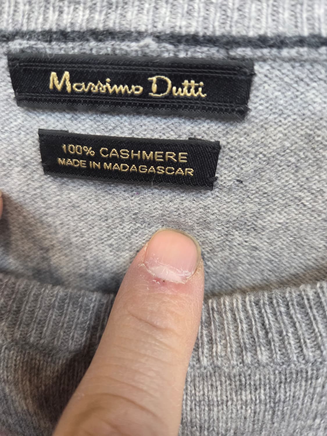 마시모뚜티 캐쉬미어 니트 L 상품이미지3