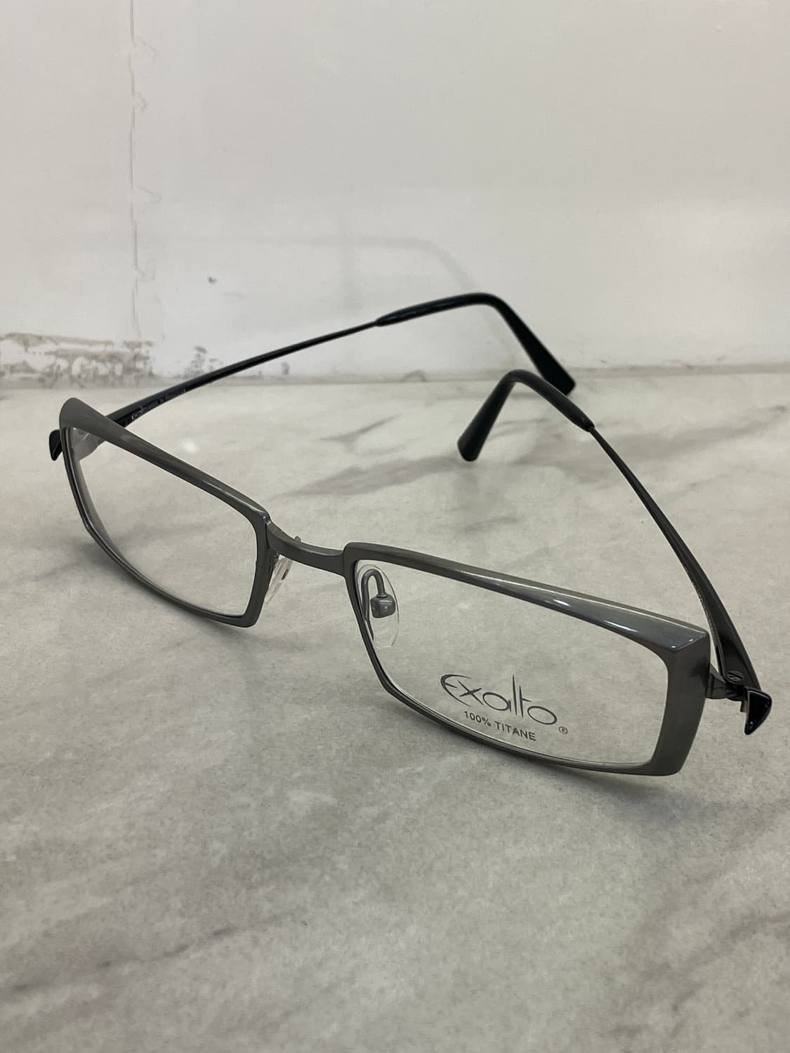 엑살토 Exalto 매트 실버 스퀘어 볼드 메탈테 안경 상품이미지9