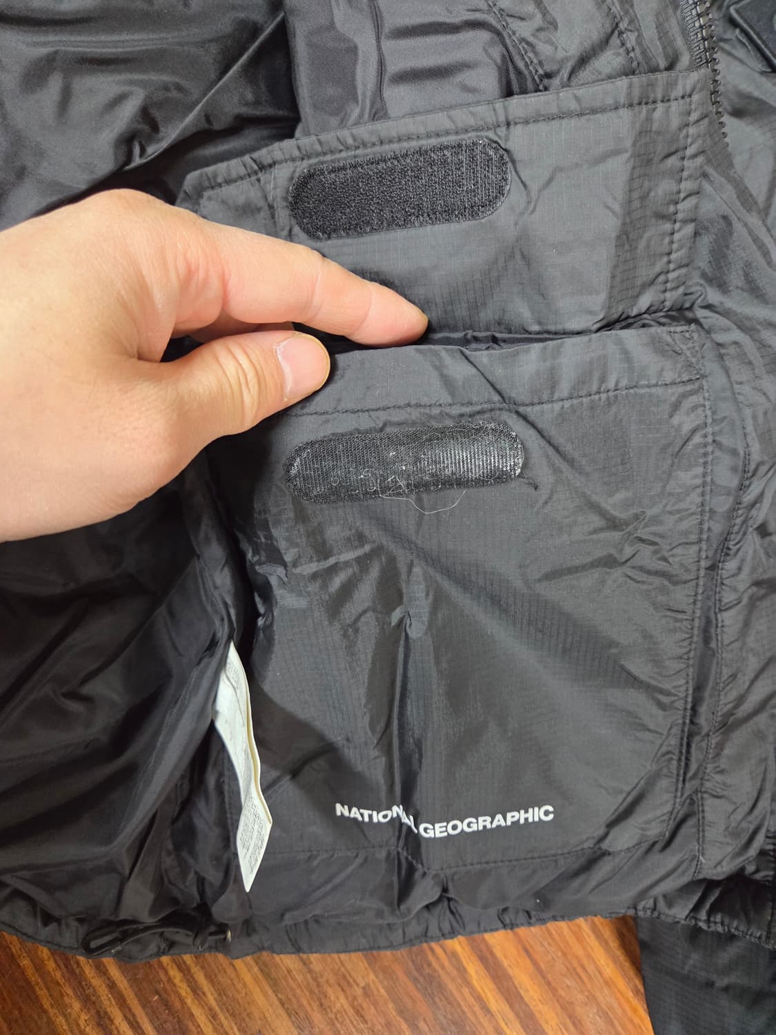 내셔널지오그래픽 투웨이 덕다운 숏패딩 m 상품이미지7