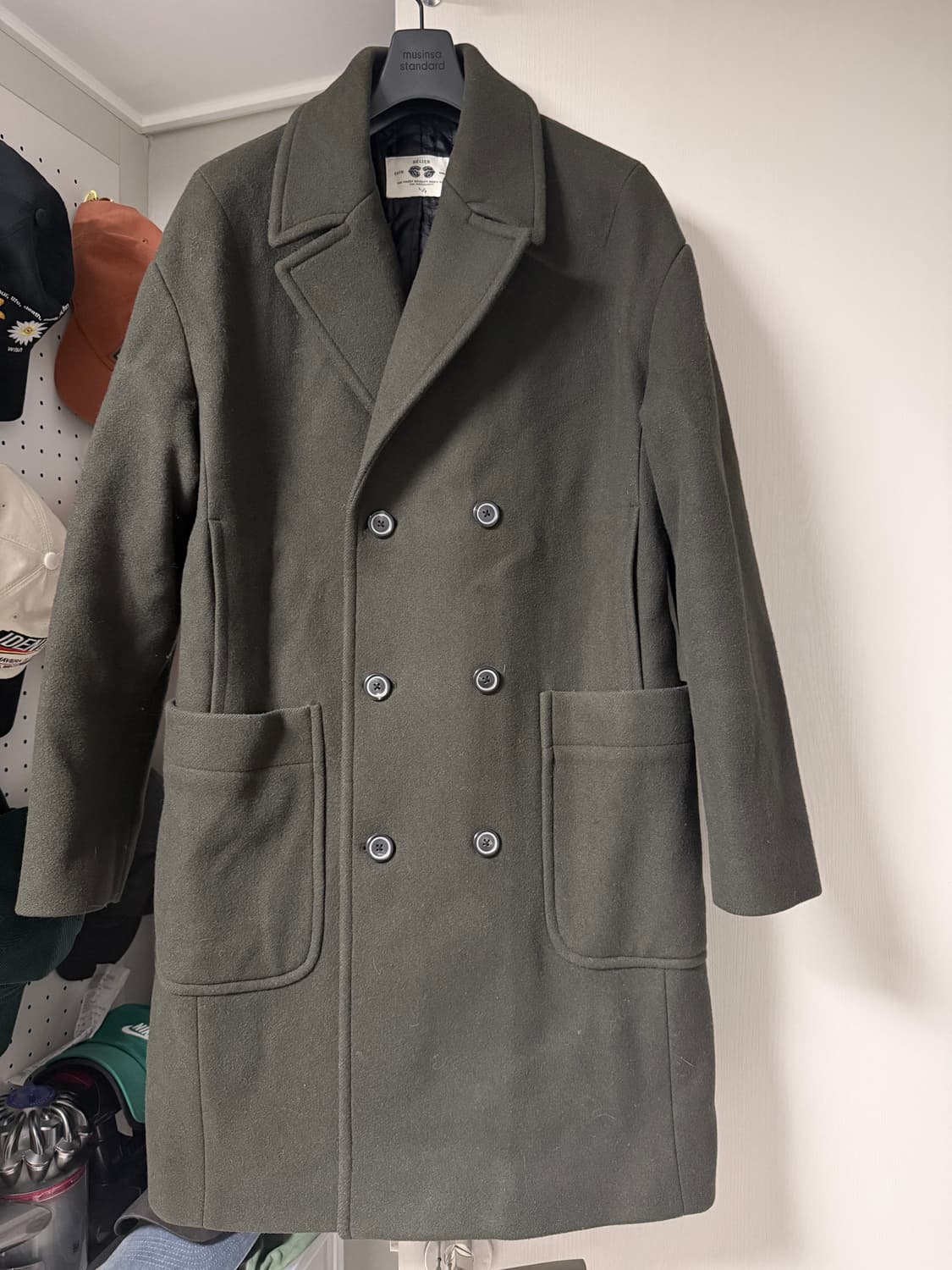 벨리에 울코트 카키 하프코트L 상품이미지1