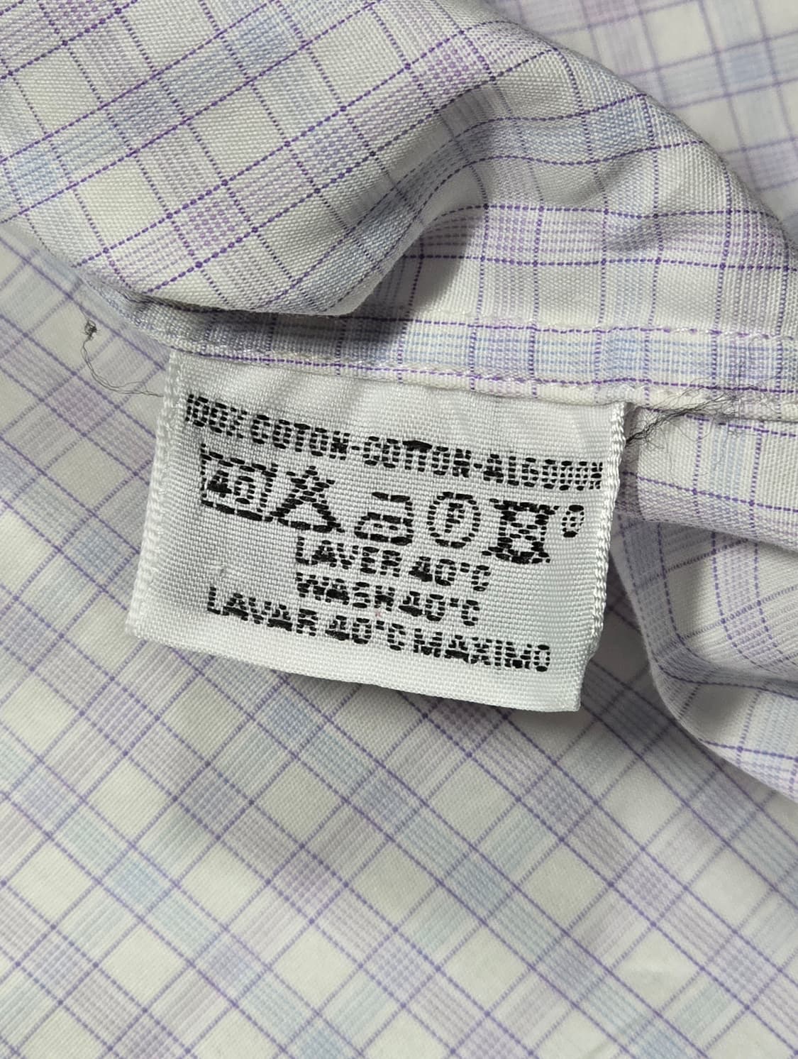 Hermes 에르메스 체크 패턴 커프스 셔츠 41 상품이미지9
