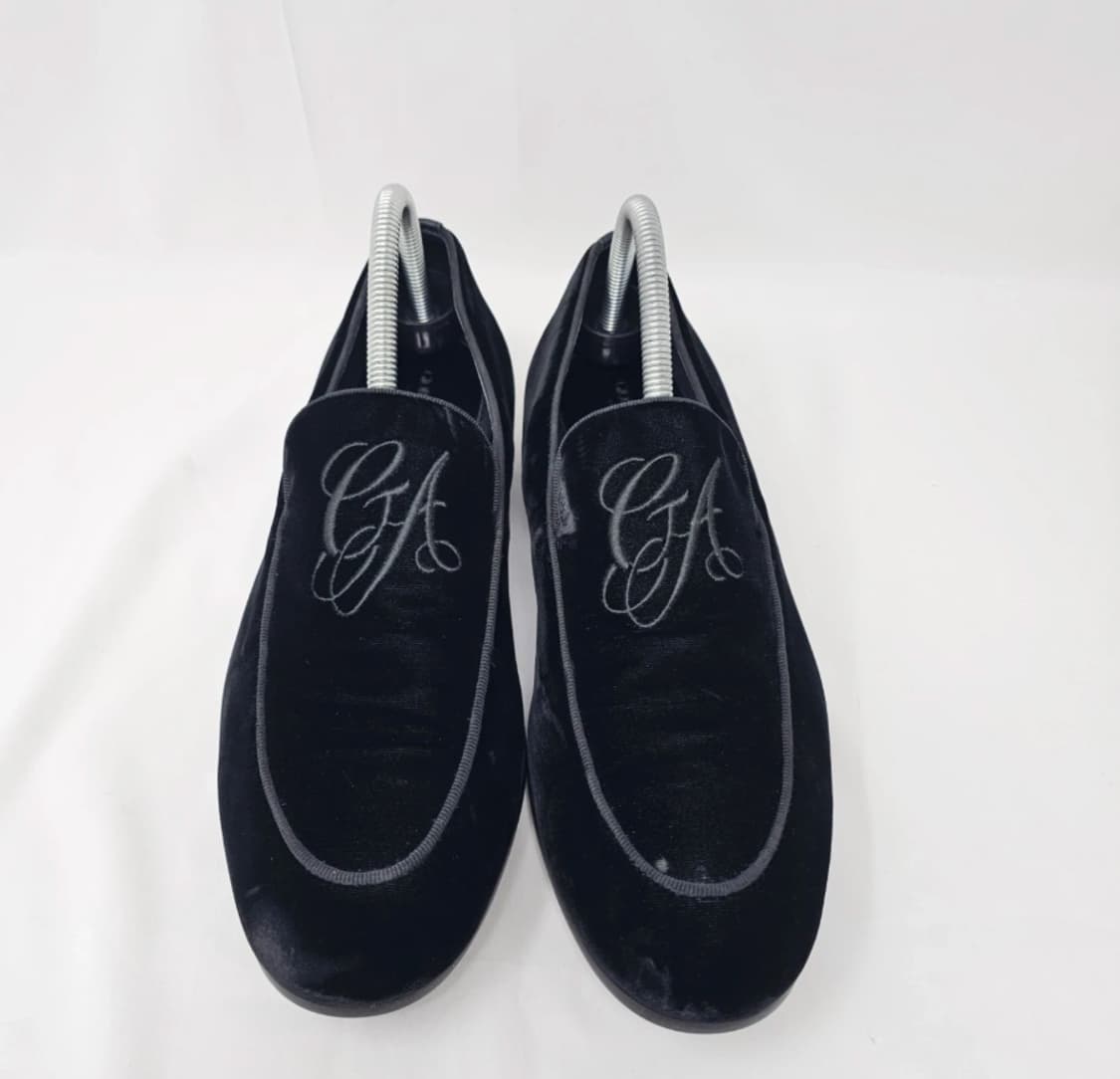 조르지오 아르마니 블랙 벨벳 로퍼 8 상품이미지1