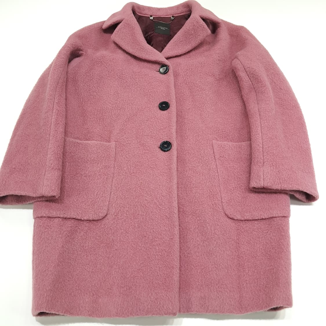 CN800W L 막스마라 위켄드 로즈핑크 알파카모헤어 블렌드 오버핏 코트 상품이미지2