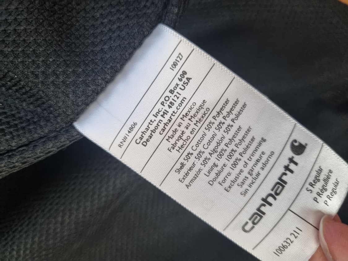 칼하트 도톰 써멀후드집업 105까지  상품이미지8