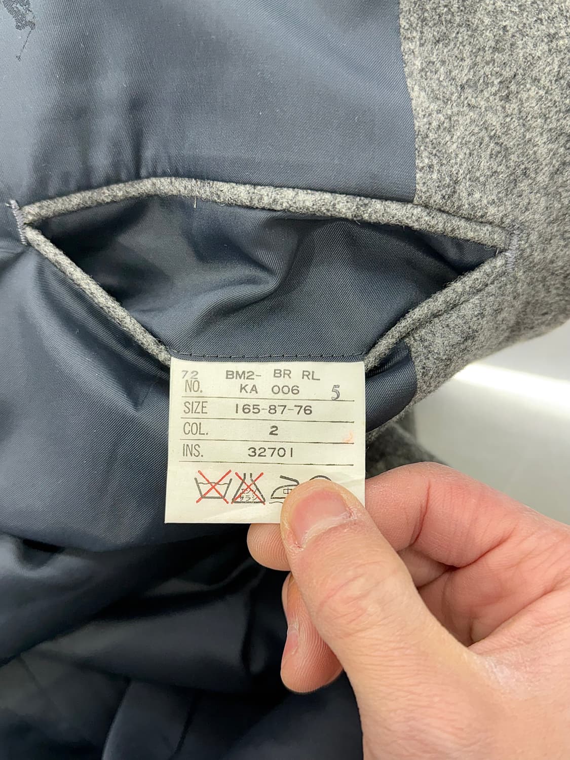 폴로 랄프로렌 모스 그레이 울 금장 더블 브레스티드 블레이저 자켓 상품이미지9