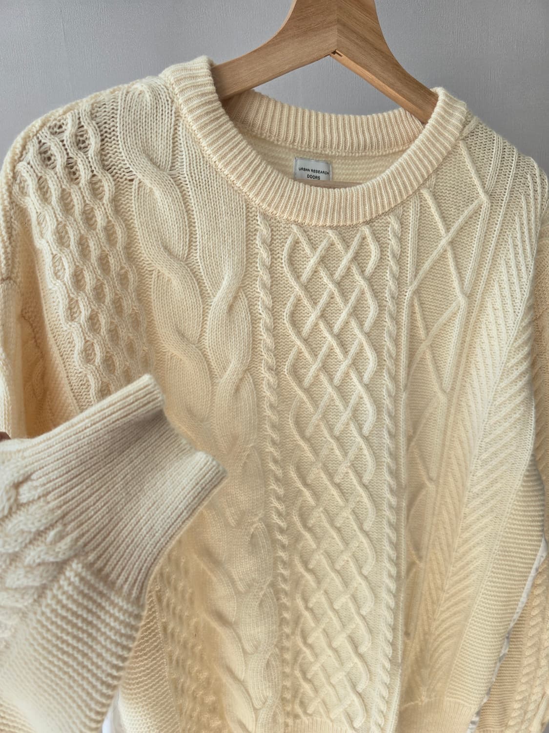 어반리서치도어스 아란 니트+셔츠 M 상품이미지5