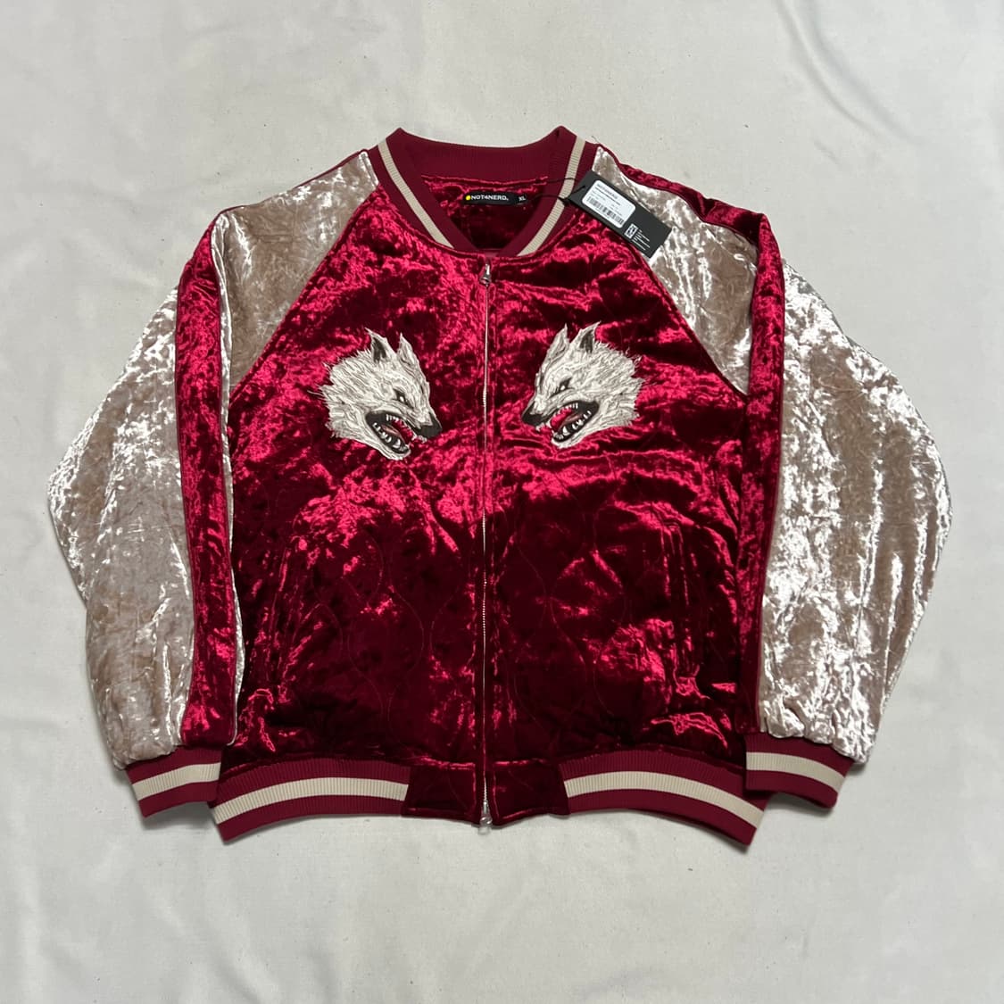 XL (새상품) 노포너드 울프 수베니어 퀼팅 블루종 자켓 상품이미지3