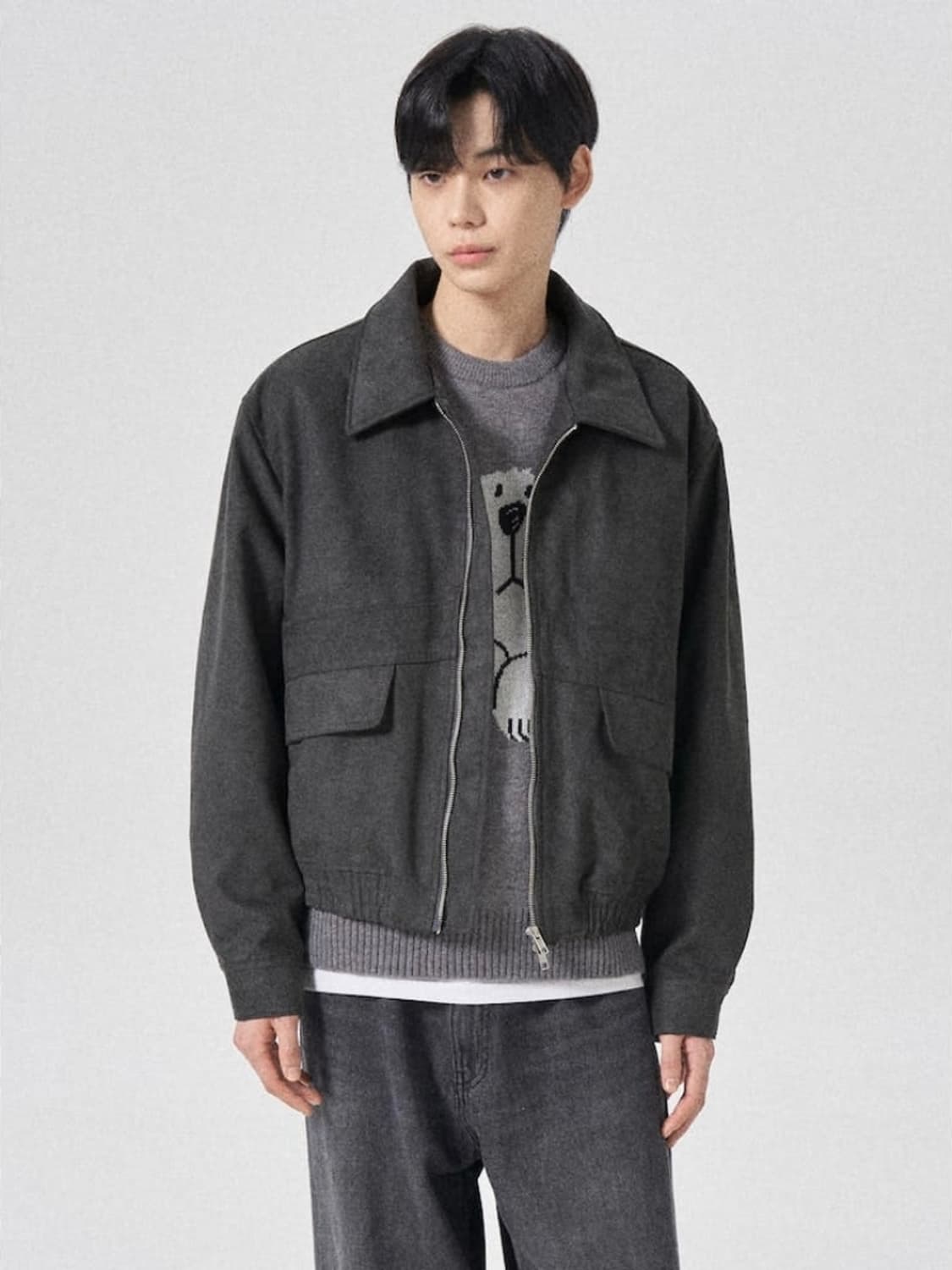 (M)에잇세컨즈 스웨이드 점퍼  상품이미지5