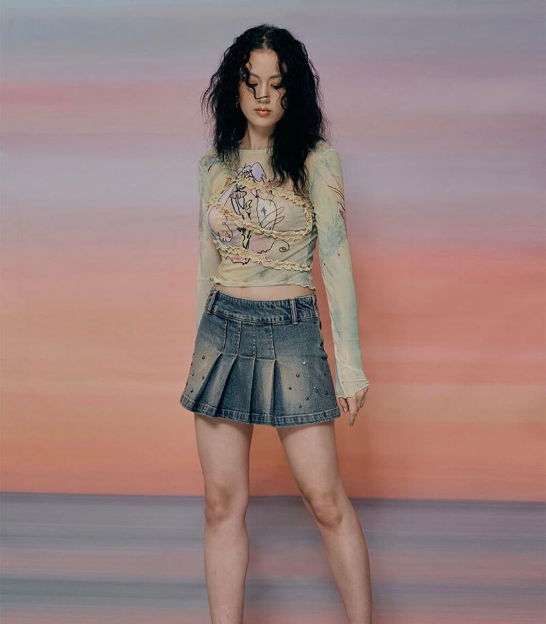 익스파이어드걸 데님 치마 S 상품이미지1