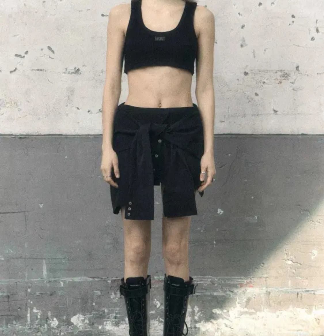 보헤미안서울 UNBALANCED SHIRT SKIRT 셔츠스커트 상품이미지1