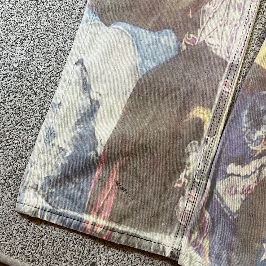 리바이스 501 리메이크 커스텀 프린팅 팬츠 상품이미지7