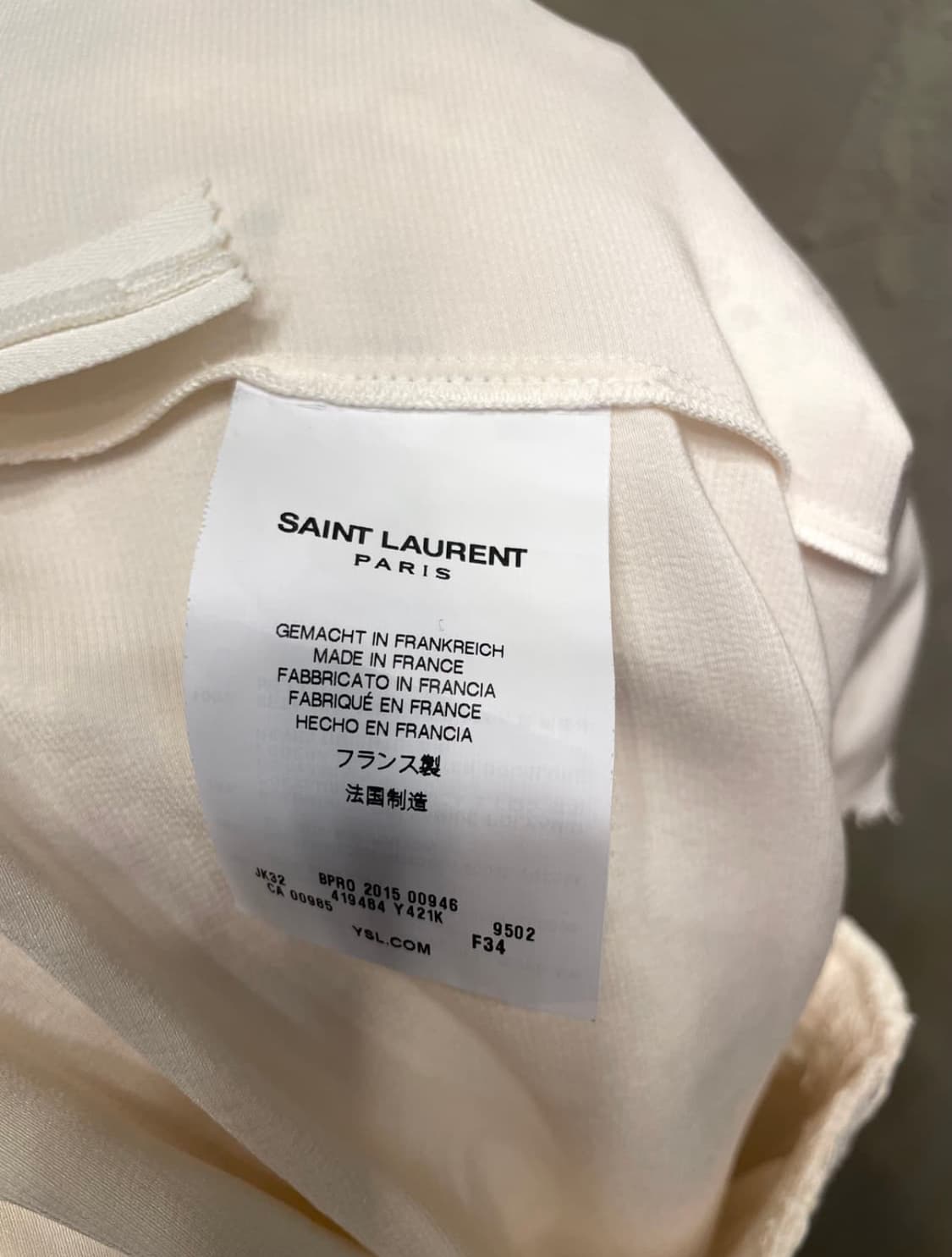 생로랑 레이스 플리츠 미디 스커트 상품이미지8