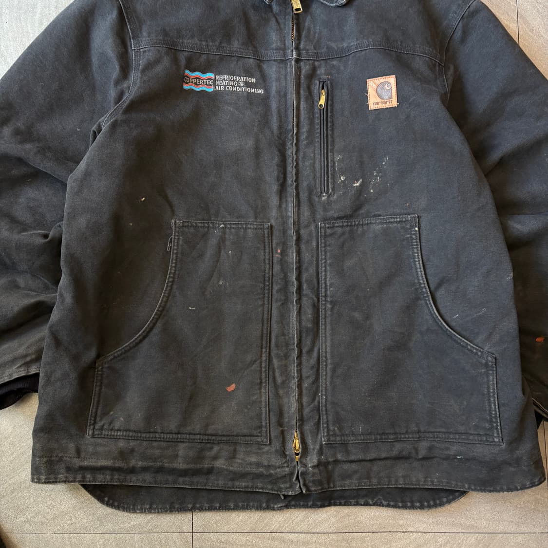 칼하트 정품 C61 블랙 덕 초어 자켓 상품이미지3