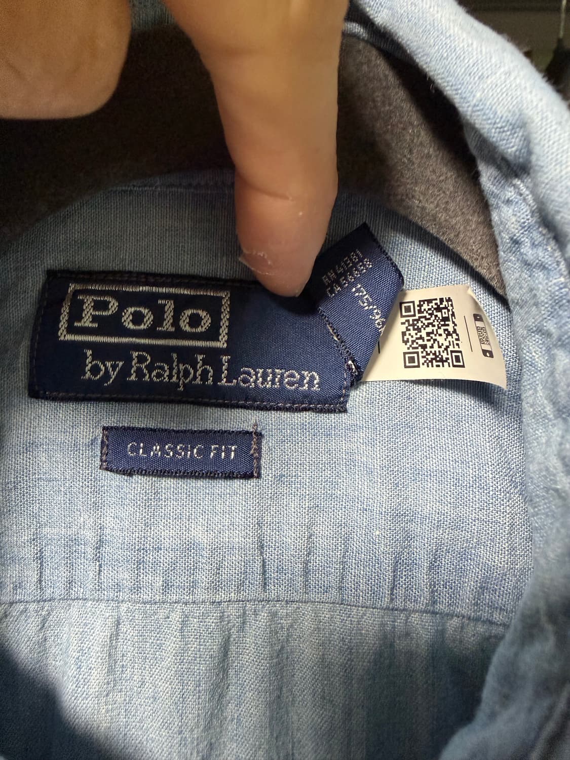 폴로 샴브레이 워크셔츠 M 상품이미지3