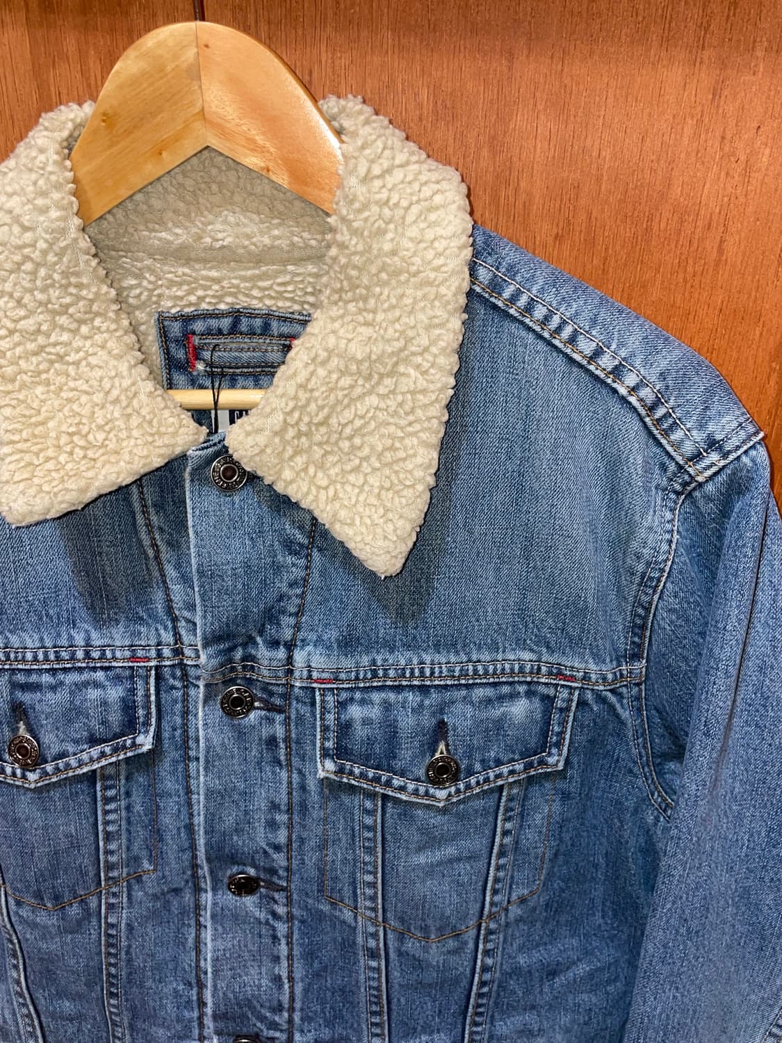 (M) GAP 갭 쉐르파 데님 자켓 상품이미지8
