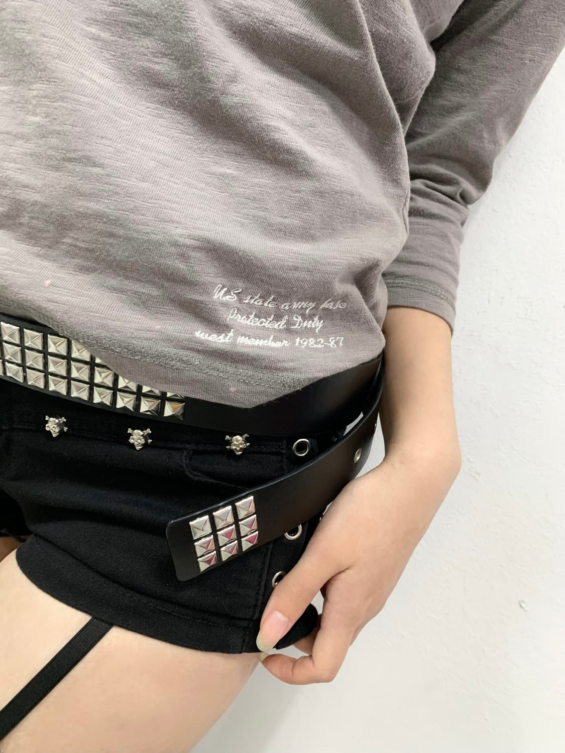 [UNDERWRAPS] 펑크 y2k 7부 롱슬리브 상품이미지3